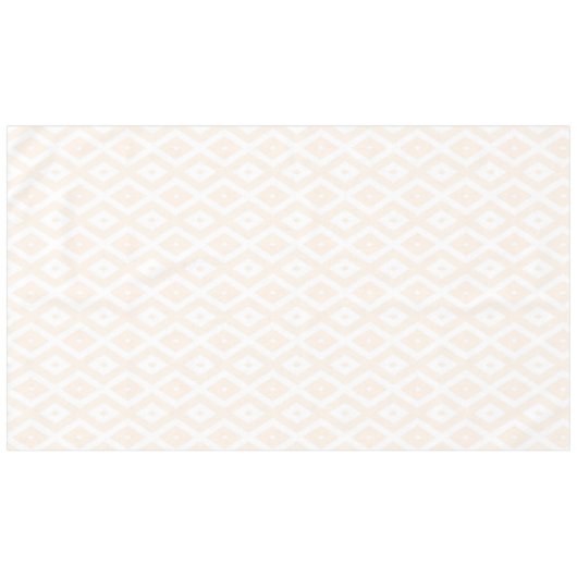 Beige en witte diamantpatroon tafelkleed (Voorkant (Horizontaal))