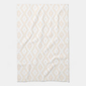 Beige en witte diamantpatroon theedoek (Verticaal)