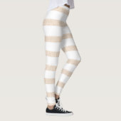 Beige en Witte Leggings (Rechts)