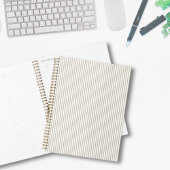 Beige en witte moderne strepen planner