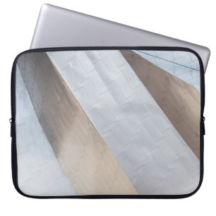 Beige en witte oppervlakte laptop sleeve