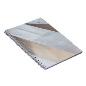 Beige en witte oppervlakte notitieboek (Rechterzijde)