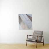 Beige en witte oppervlakte wandkleed (In situ)
