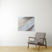 Beige en witte oppervlakte wandkleed (In Situ (horizontaal))