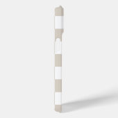 Beige en witte retro ruit Case-Mate iPhone case (Achterkant / Rechts)