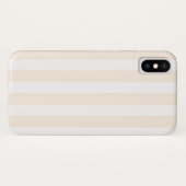 Beige en witte snoepjes strepen Case-Mate iPhone case (Achterkant (horizontaal))