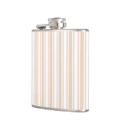Beige en witte snoepjes strepen heupfles (Links)