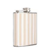 Beige en witte snoepjes strepen heupfles (Rechts)