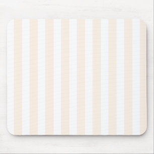 Beige en witte snoepjes strepen muismat