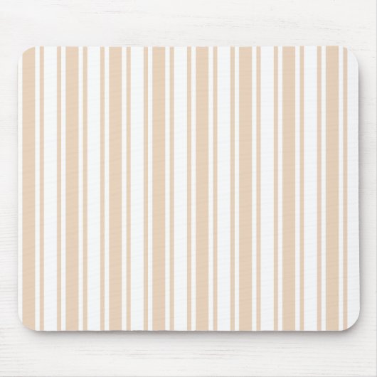 Beige en witte snoepjes strepen muismat (Voorkant)