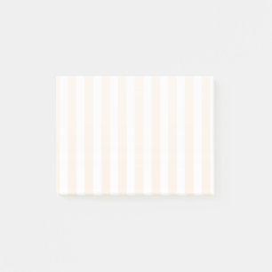 Beige en witte snoepjes strepen post-it® notes