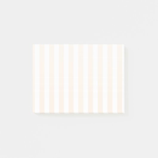 Beige en witte snoepjes strepen post-it® notes (Voorkant)