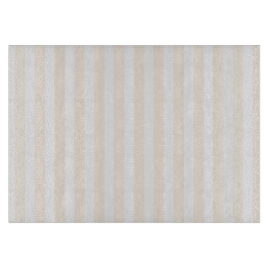 Beige en witte snoepjes strepen snijplank (Voorkant)