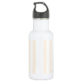 Beige en witte snoepjes strepen waterfles (Achterkant)