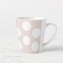 Beige en witte stippen