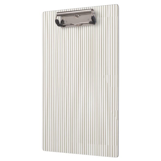 Beige en witte streep klembord (Links)