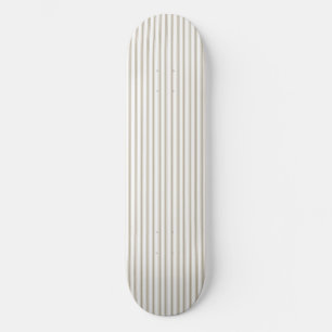 Beige en witte streep persoonlijk skateboard