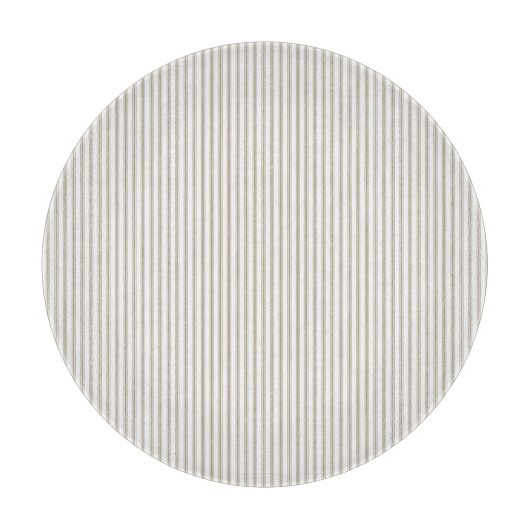 Beige en witte streep snijplank (Voorkant)