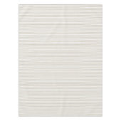 Beige en witte streep tafelkleed (Voorkant)