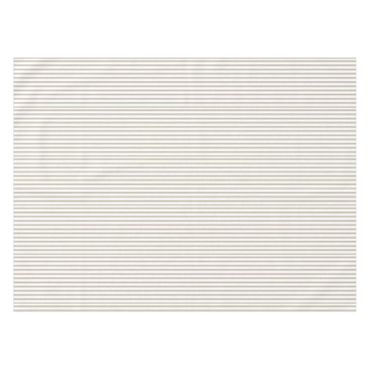 Beige en witte streep tafelkleed (Voorkant (Horizontaal))
