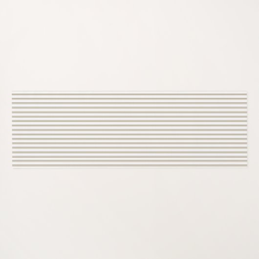 Beige en witte streep yogamat (Achterkant (horizontaal))