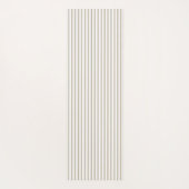 Beige en witte streep yogamat (Achterkant)