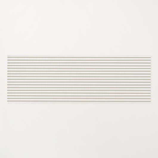 Beige en witte streep yogamat (Voorkant (horizontaal))