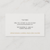 Beige en witte strepen Boutique Visitekaartje (Achterkant)