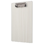 Beige en Witte Ticking Streep Klembord (Links)