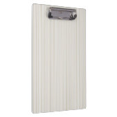 Beige en Witte Ticking Streep Klembord (Rechts)