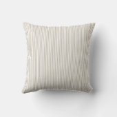 Beige en witte tikkelstreep  kussen (Achterkant)