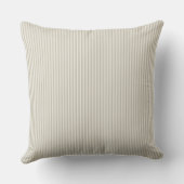 Beige en witte tikkende streep kussen (Achterkant)