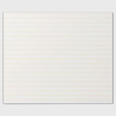 Beige en witte vijf strips cadeaupapier (Vlak)