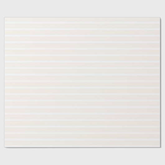Beige en witte vijf strips cadeaupapier (Vlak)