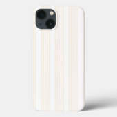 Beige en witte vijf strips Case-Mate iPhone case (Achterkant)