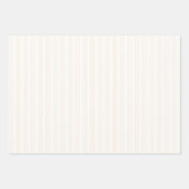 Beige en witte vijf strips inpakpapier vel (Voorkant 3)