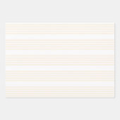 Beige en witte vijf strips inpakpapier vel (Voorkant)