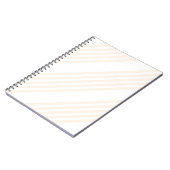 Beige en witte vijf strips notitieboek (Linkerzijde)