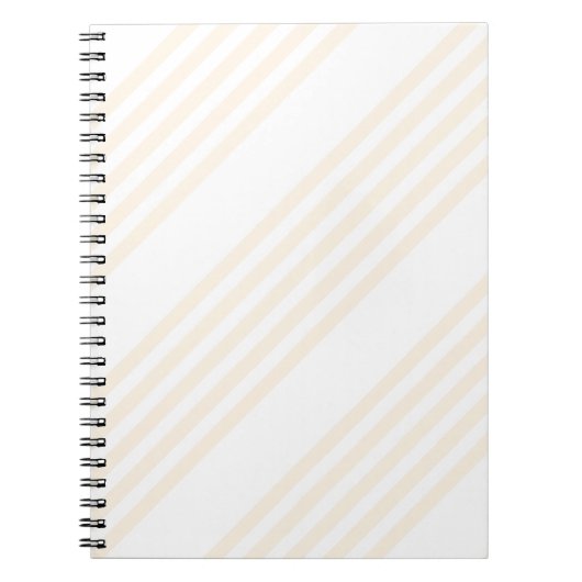 Beige en witte vijf strips notitieboek (Voorkant)