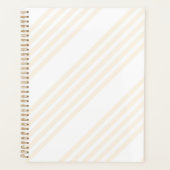 Beige en witte vijf strips planner (Voorkant)