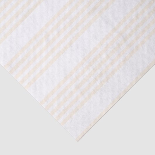 Beige en witte vijf strips tissuepapier (Detail)