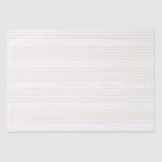 Beige en witte vijf strips tissuepapier (Voorkant)