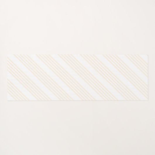 Beige en witte vijf strips yogamat (Achterkant (horizontaal))