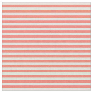 Beige en zalm met gekleurde striped patronen stof