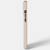 Beige en Zwart Modern Rechthoekig Logo Case-Mate iPhone Case (Achterkant / Links)
