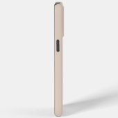 Beige en Zwart Modern Rechthoekig Logo Case-Mate iPhone Case (Achterkant / Rechts)