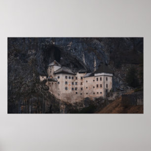 BEIGE EN ZWARTE CONCRETE HUIS POSTER
