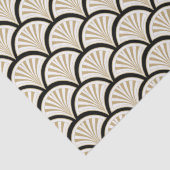 Beige en zwarte kunstdecobloemen tissuepapier (Detail)