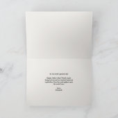 Beige en Zwarte Typografie Kaart (Binnen)