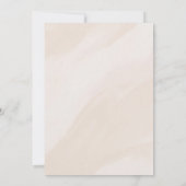 Beige esthetisch modern Baby shower Kaart (Achterkant)